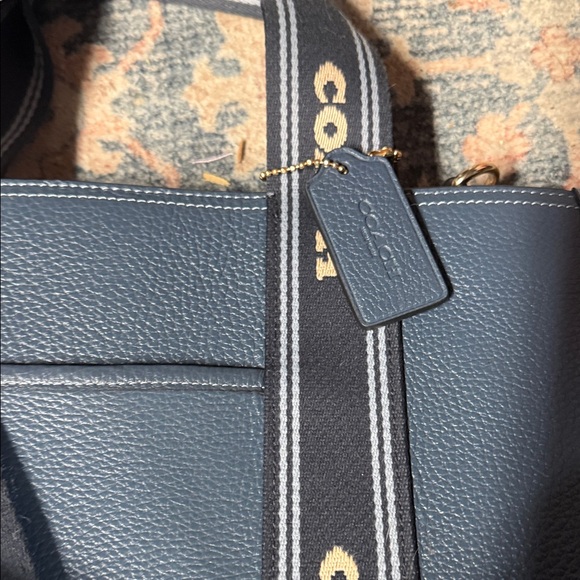 Coach Navy Leather with Logo Straps - Picture 3 of 7